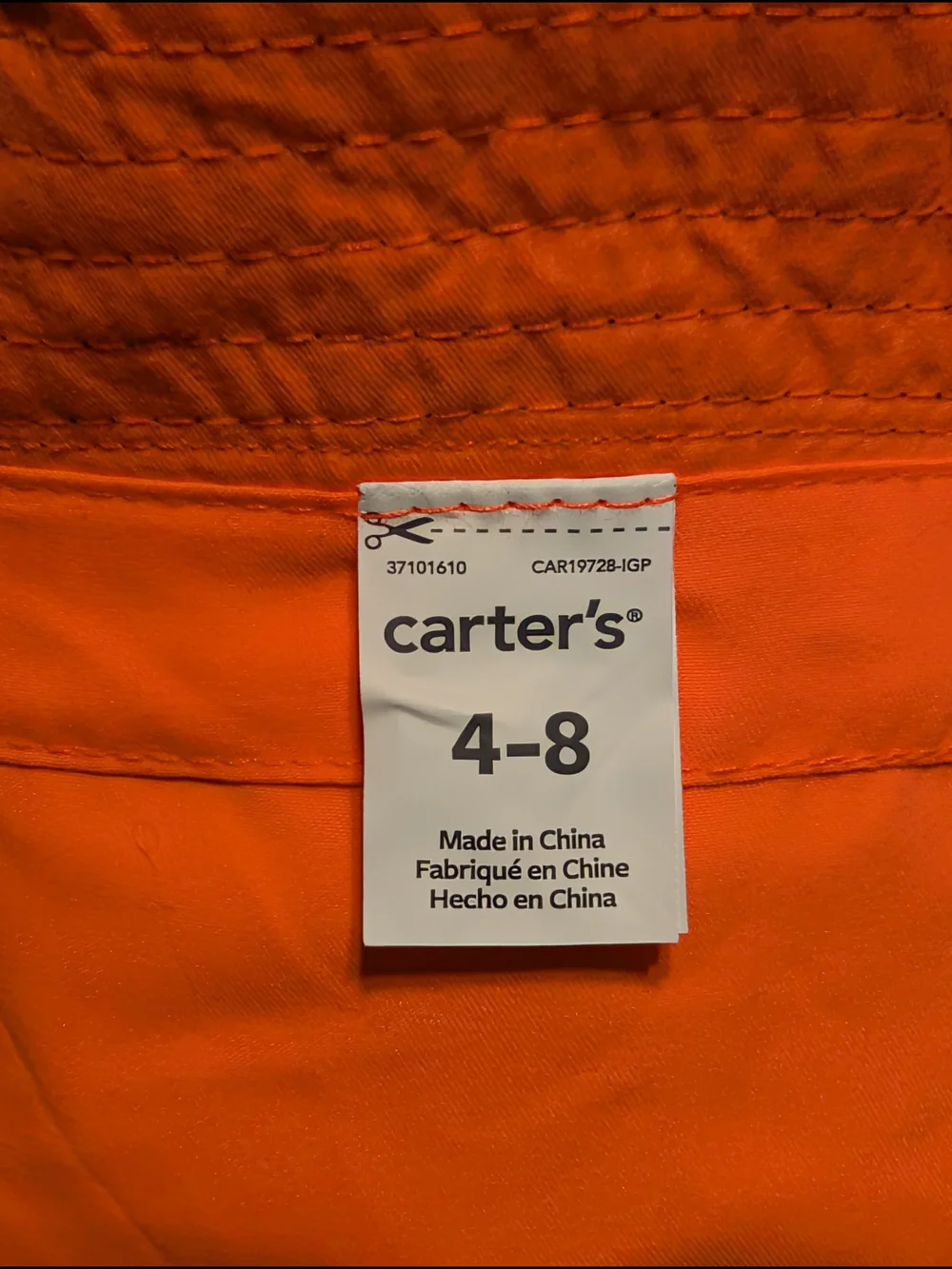 Carter's  Reversible Navy Bucket Hat with Bright Dinosaur Prints